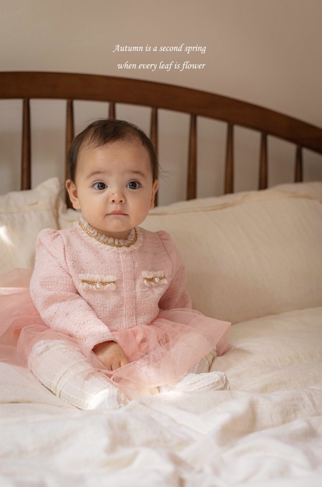 Mkids - Korean Baby Fashion - #babyoutfit - Julie Tweed Suit - 6