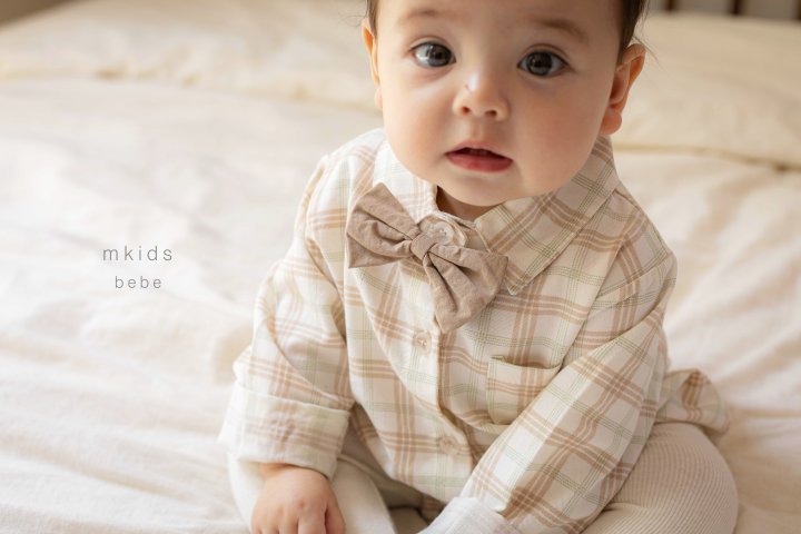 Mkids - Korean Baby Fashion - #babyoutfit - Vest Tie Suit - 4