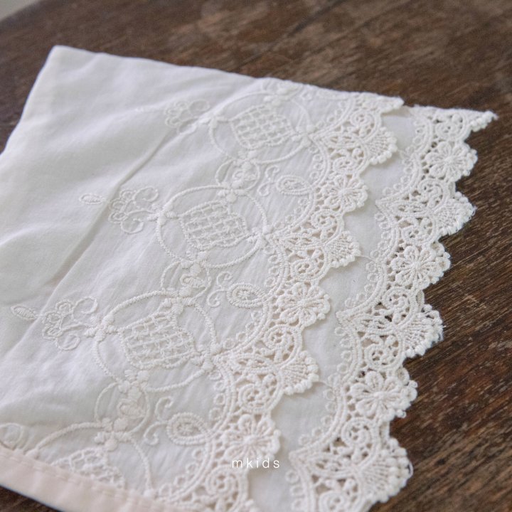Mkids - Korean Baby Fashion - #onlinebabyboutique - Cecile Lace Bonnet - 2