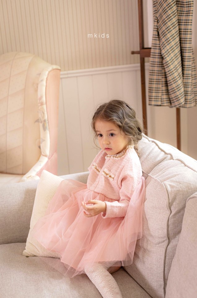 Mkids - Korean Baby Fashion - #onlinebabyboutique - Julie Tweed One-piece - 7