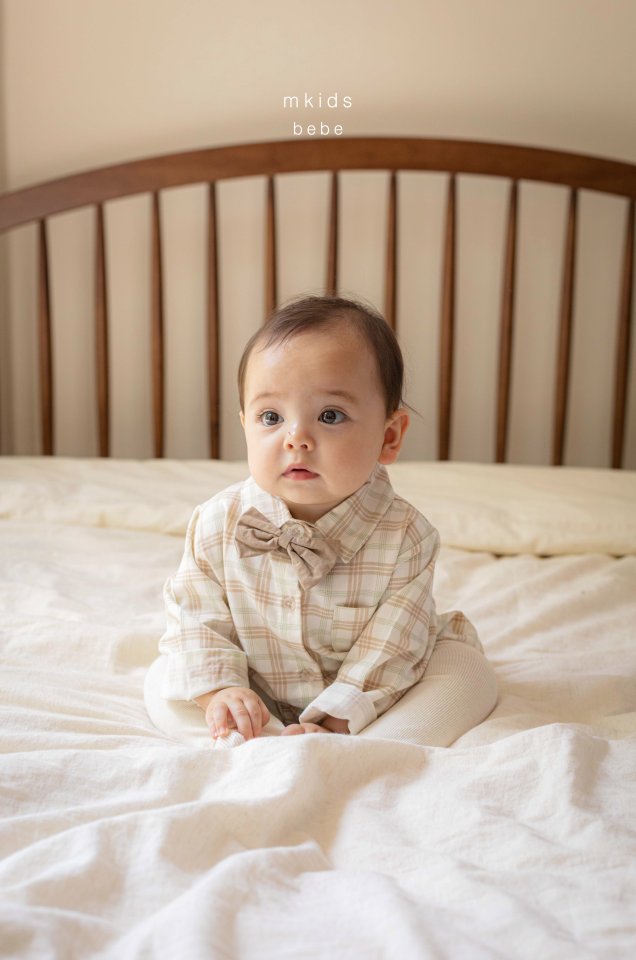 Mkids - Korean Baby Fashion - #onlinebabyshop - Vest Tie Suit - 6