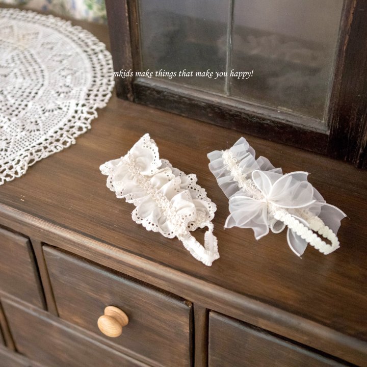 Mkids - Korean Baby Fashion - #onlinebabyshop - Cecile Lace Hairband