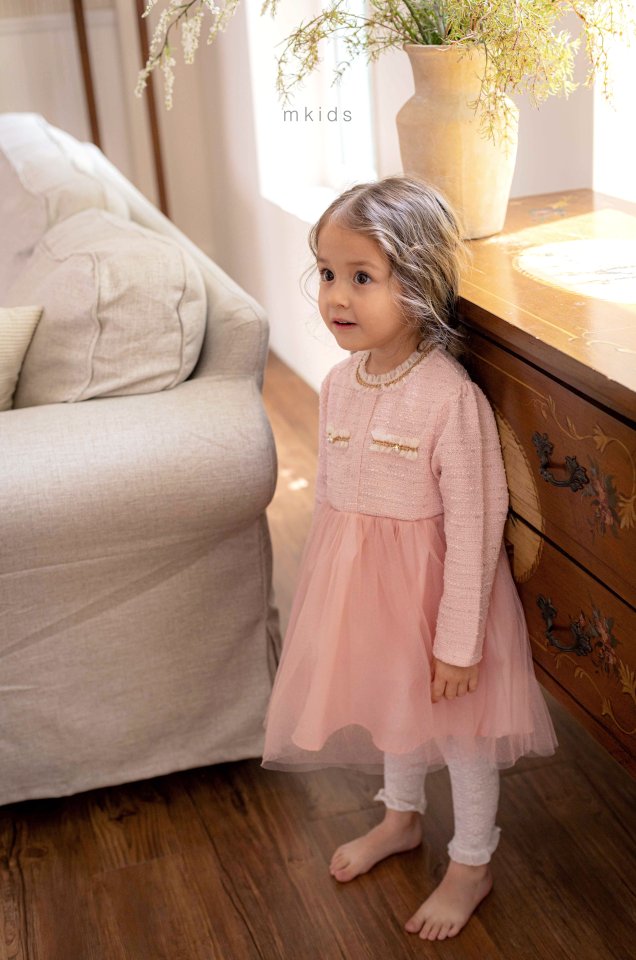 Mkids - Korean Baby Fashion - #onlinebabyshop - Julie Tweed One-piece - 8