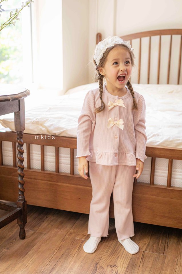Mkids - Korean Baby Fashion - #smilingbaby - Chou Cream Ribbon Set - 7