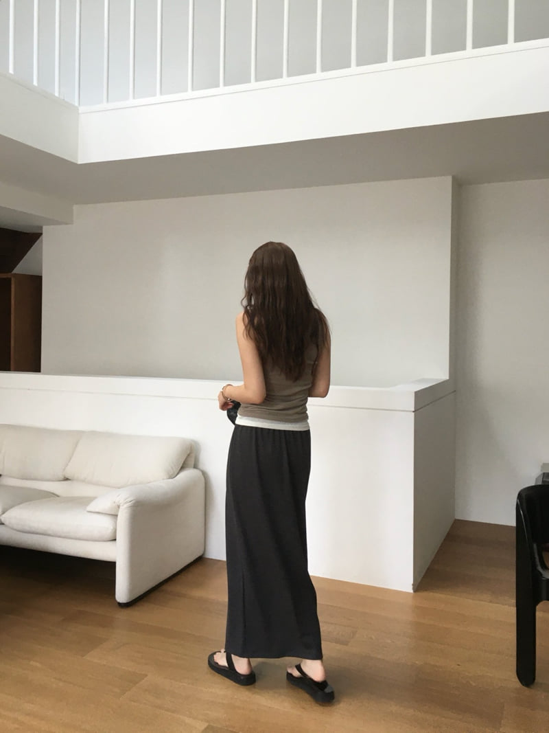 Moani - Korean Women Fashion - #vintageinspired - Comfort Band Skirt - 4