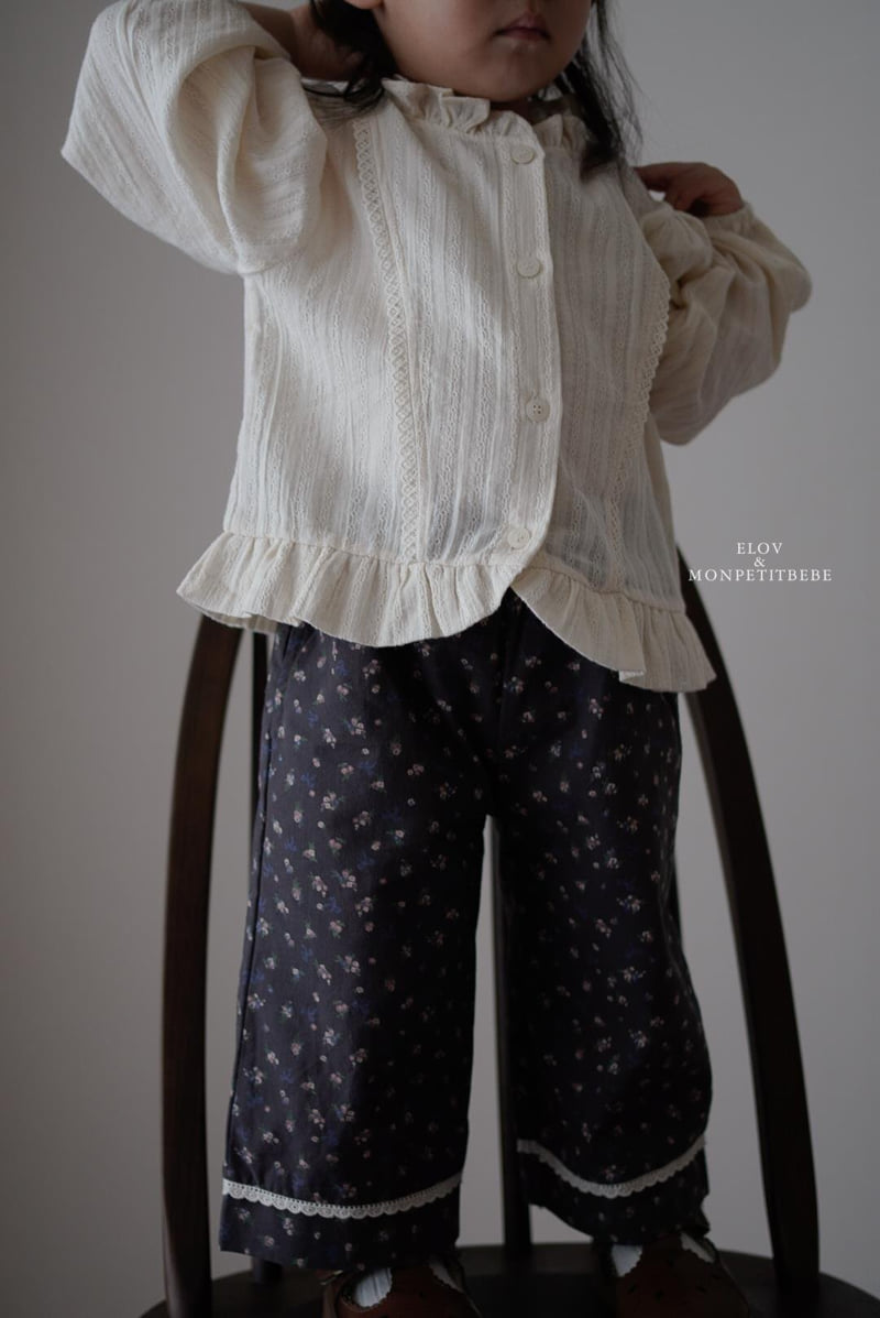 Mon Petit Bebe - Korean Baby Fashion - #onlinebabyboutique - Lola Frill Blouse - 2