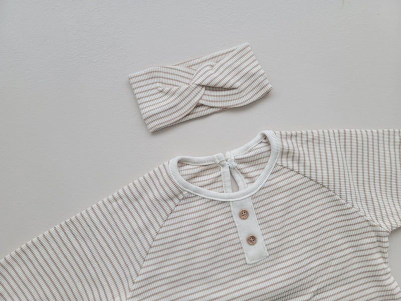 Moran - Korean Baby Fashion - #babyboutique - Button Suit Set - 10