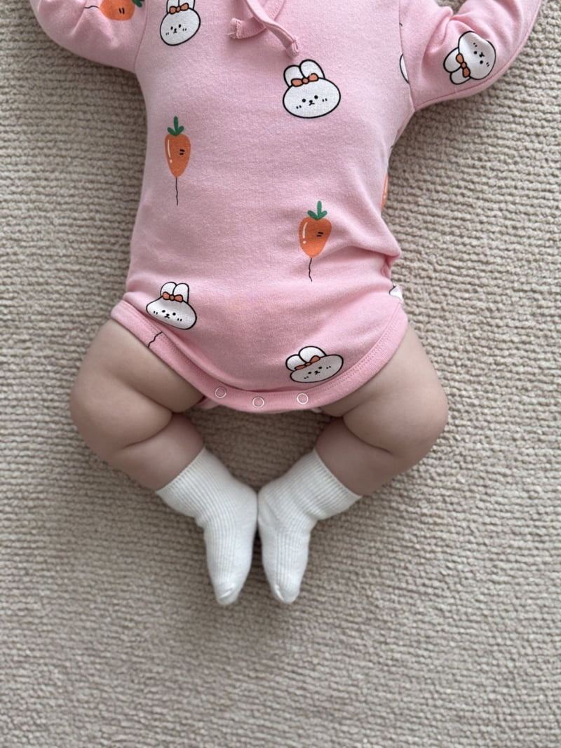 Moran - Korean Baby Fashion - #babyboutique - Rabbit 3-Piece Suit - 7