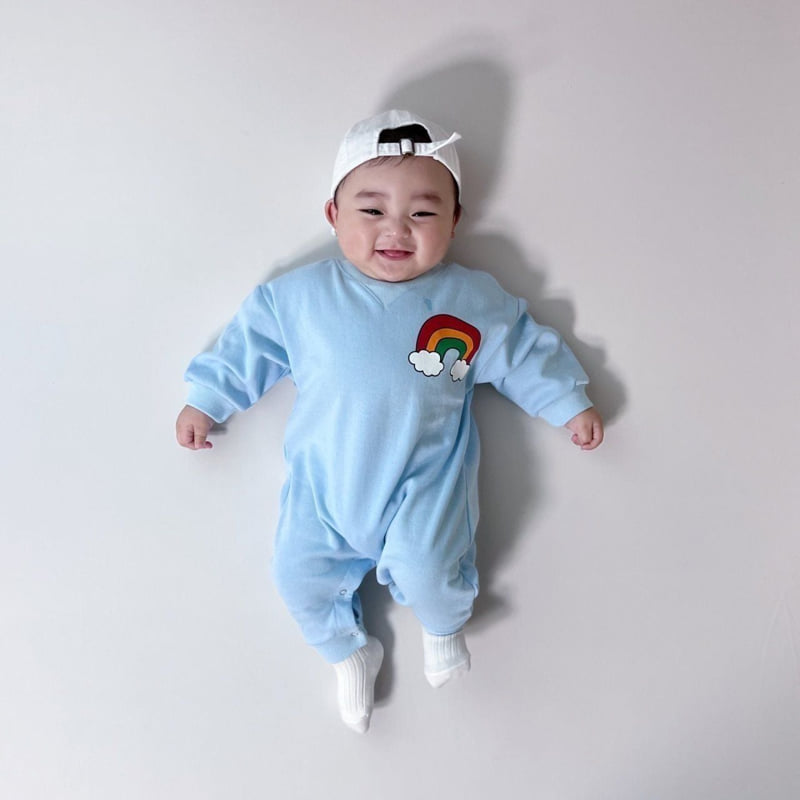 Moran - Korean Baby Fashion - #babyboutique - Rainbow Suit - 3