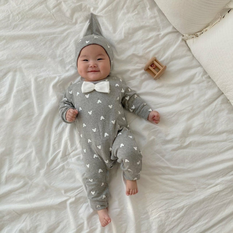 Moran - Korean Baby Fashion - #babyboutique - Bow Tie Suit Set - 9