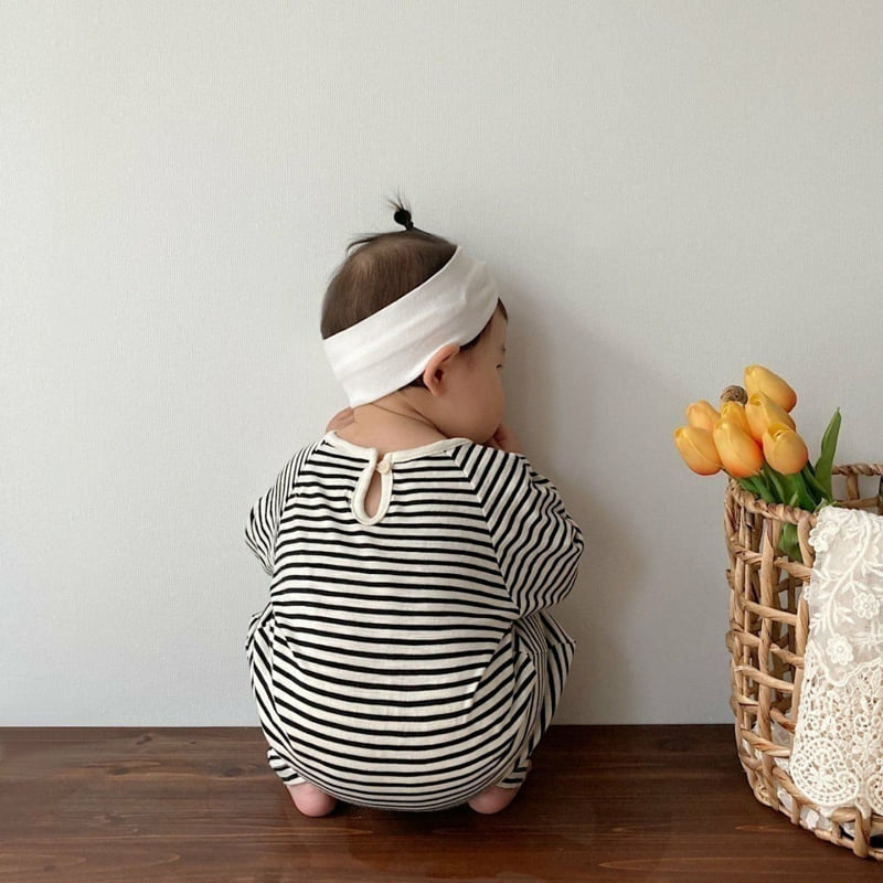 Moran - Korean Baby Fashion - #babyboutiqueclothing - Mono Heart Suit - 7