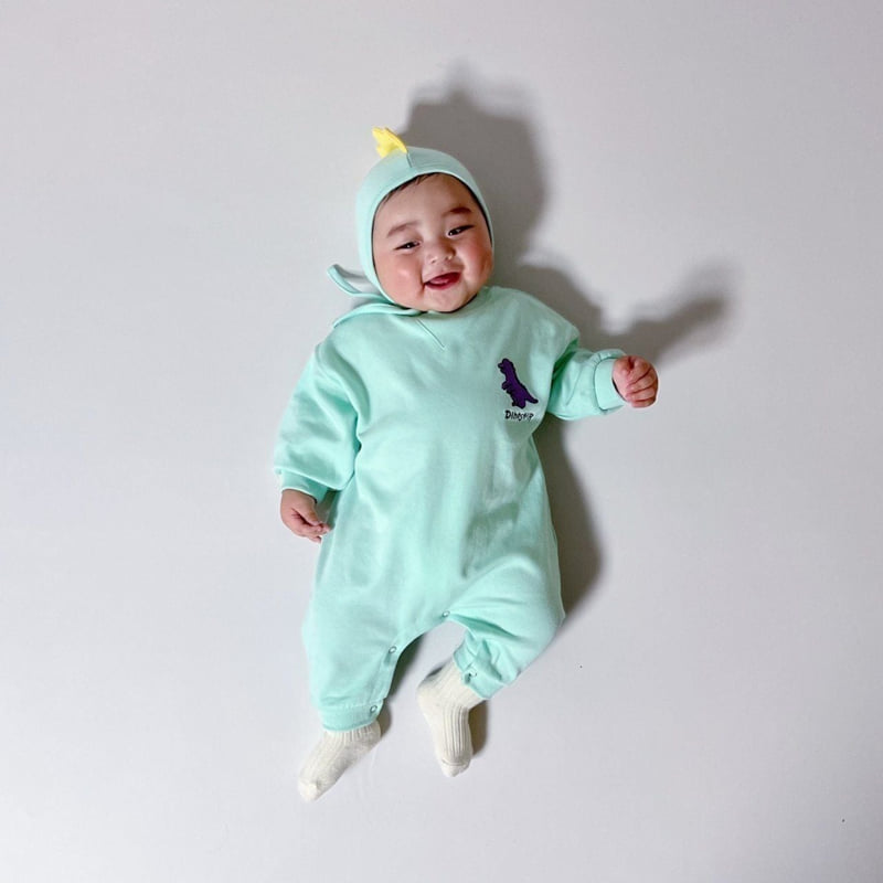 Moran - Korean Baby Fashion - #babyboutiqueclothing - Dinosaur Suit
