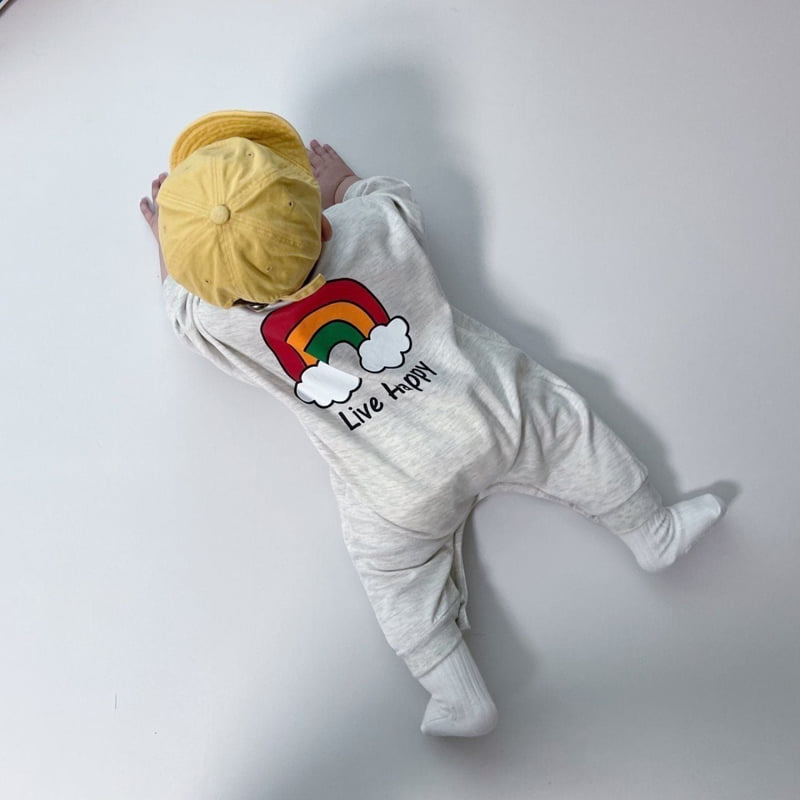 Moran - Korean Baby Fashion - #babyclothing - Rainbow Suit - 5
