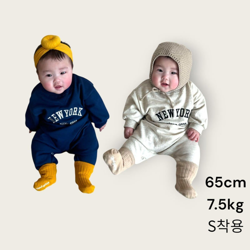 Moran - Korean Baby Fashion - #babyclothing - New York Embroidery Suit