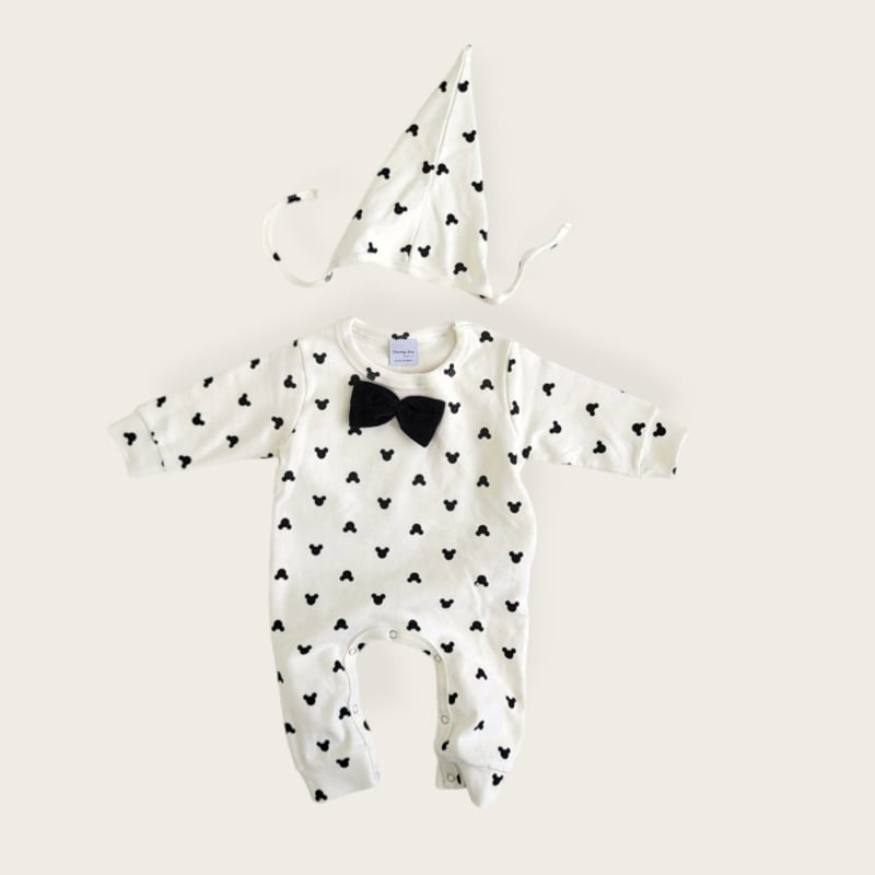 Moran - Korean Baby Fashion - #babyclothing - Bow Tie Suit Set - 12