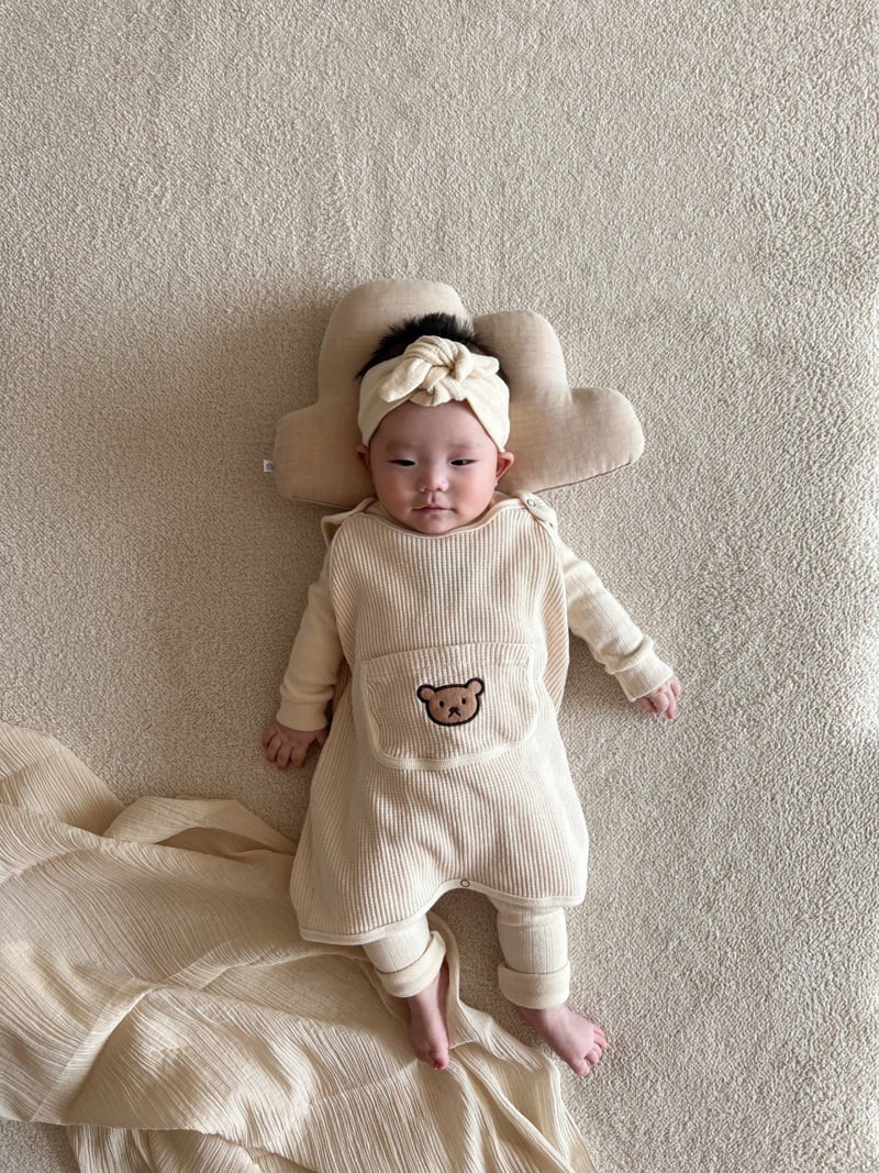 Moran - Korean Baby Fashion - #babyclothing - Waffle Sleep Vest - 8