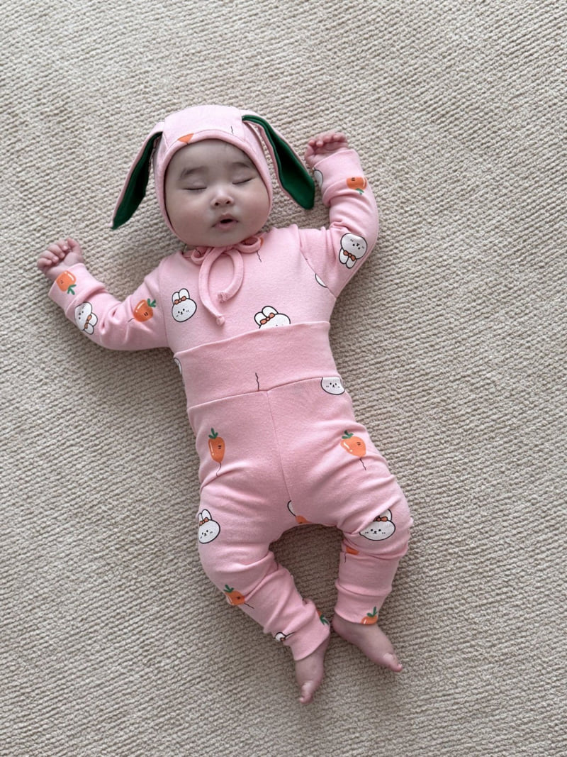 Moran - Korean Baby Fashion - #babyfever - Rabbit 3-Piece Suit - 12