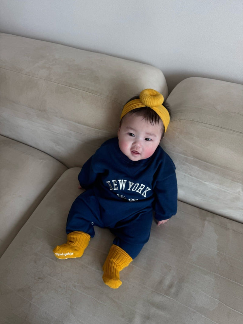 Moran - Korean Baby Fashion - #babyfever - New York Embroidery Suit - 3