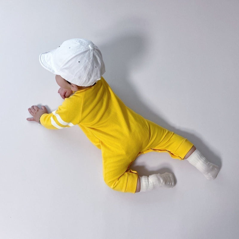 Moran - Korean Baby Fashion - #babyoutfit - Lime Suit - 4