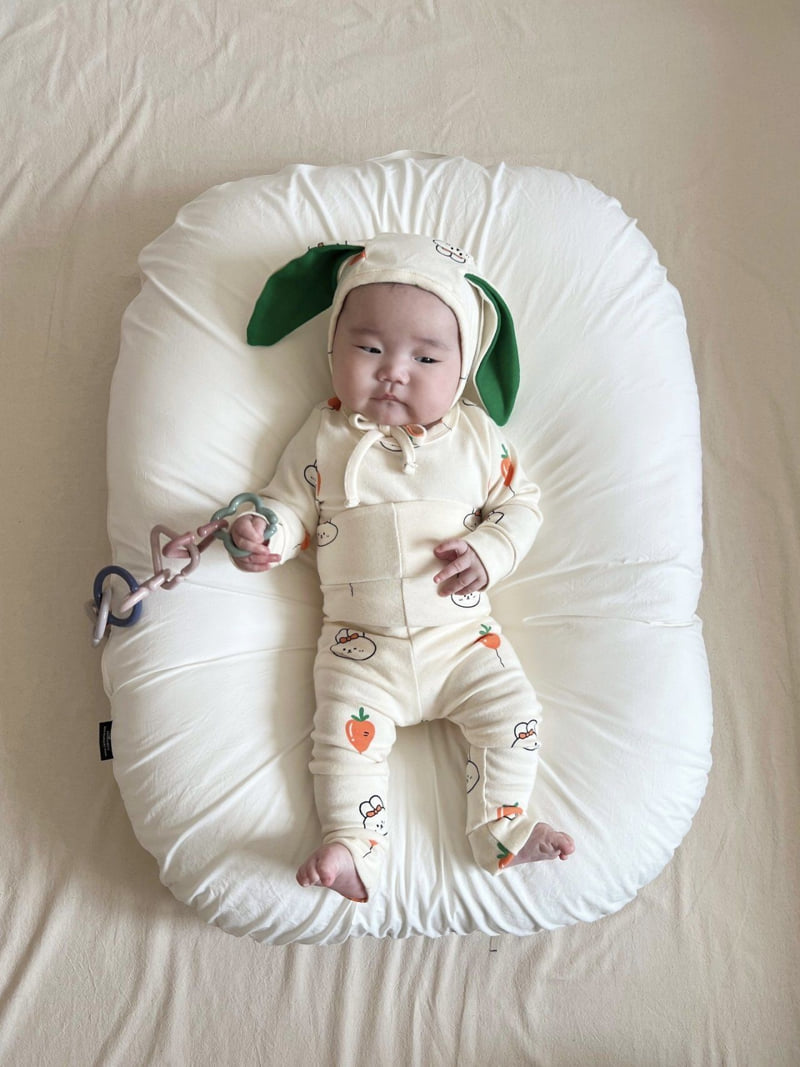 Moran - Korean Baby Fashion - #babyoutfit - Rabbit 3-Piece Suit - 2