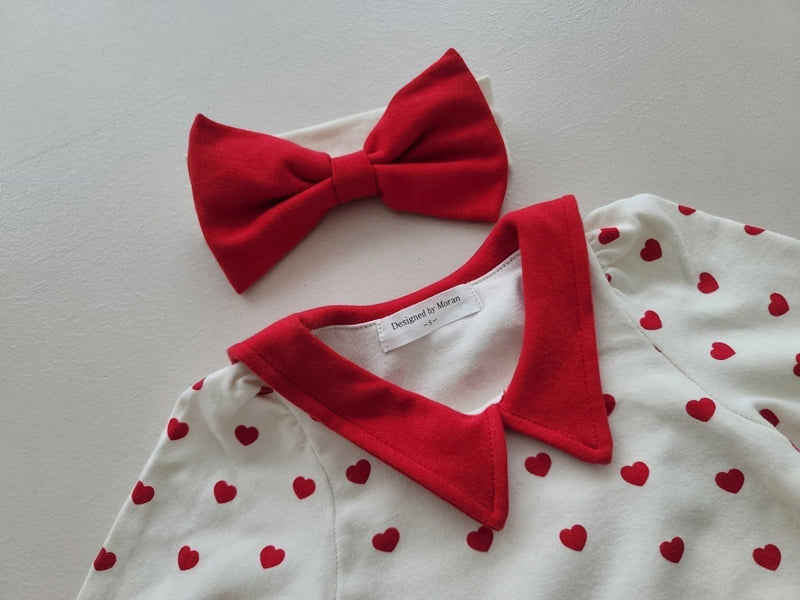Moran - Korean Baby Fashion - #babyoutfit - Mini Heart Suit Set - 11