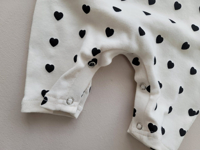 Moran - Korean Baby Fashion - #babyoutfit - Mini Heart Suit Set - 12