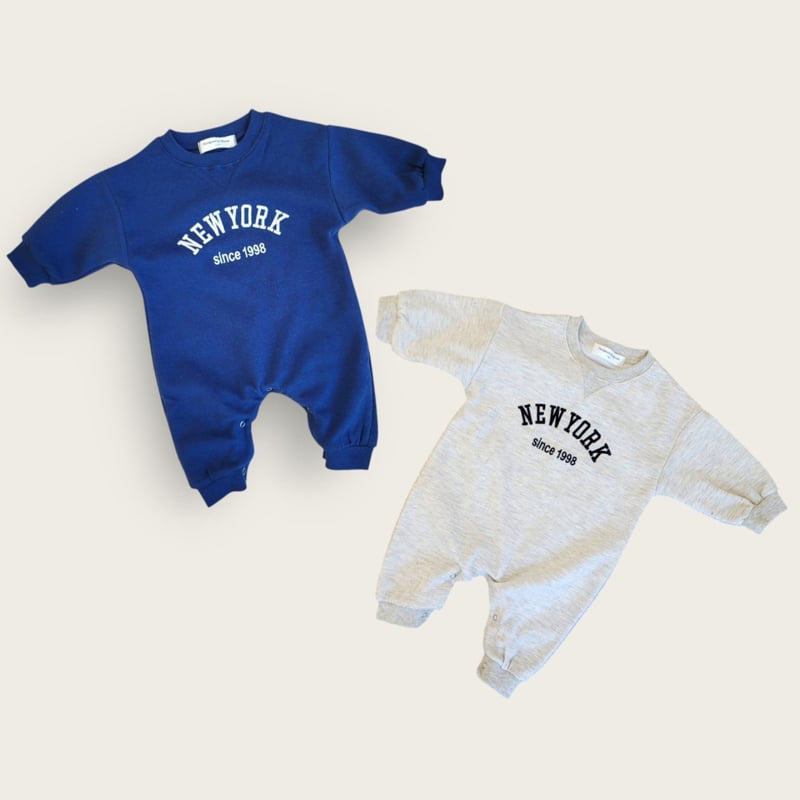 Moran - Korean Baby Fashion - #babyoutfit - New York Embroidery Suit - 8