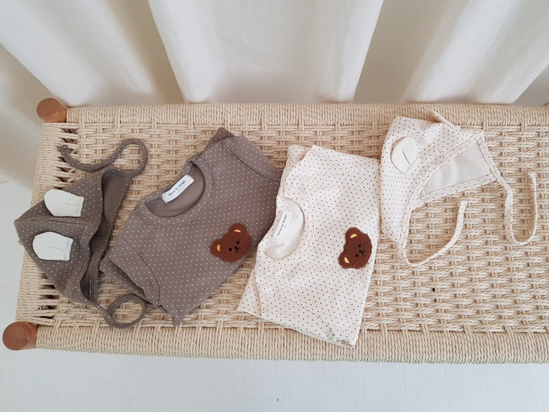 Moran - Korean Baby Fashion - #babyoutfit - Bear Suit Set - 7
