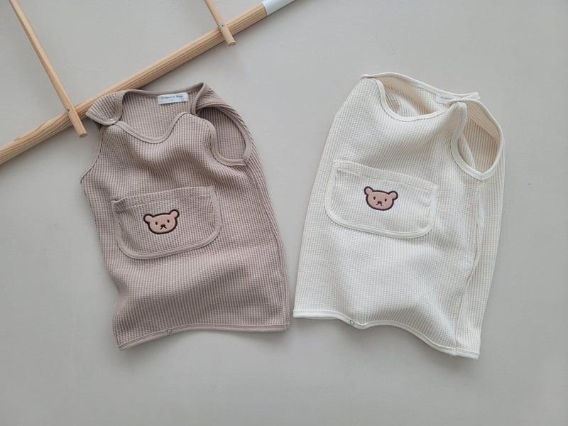 Moran - Korean Baby Fashion - #babyoutfit - Waffle Sleep Vest