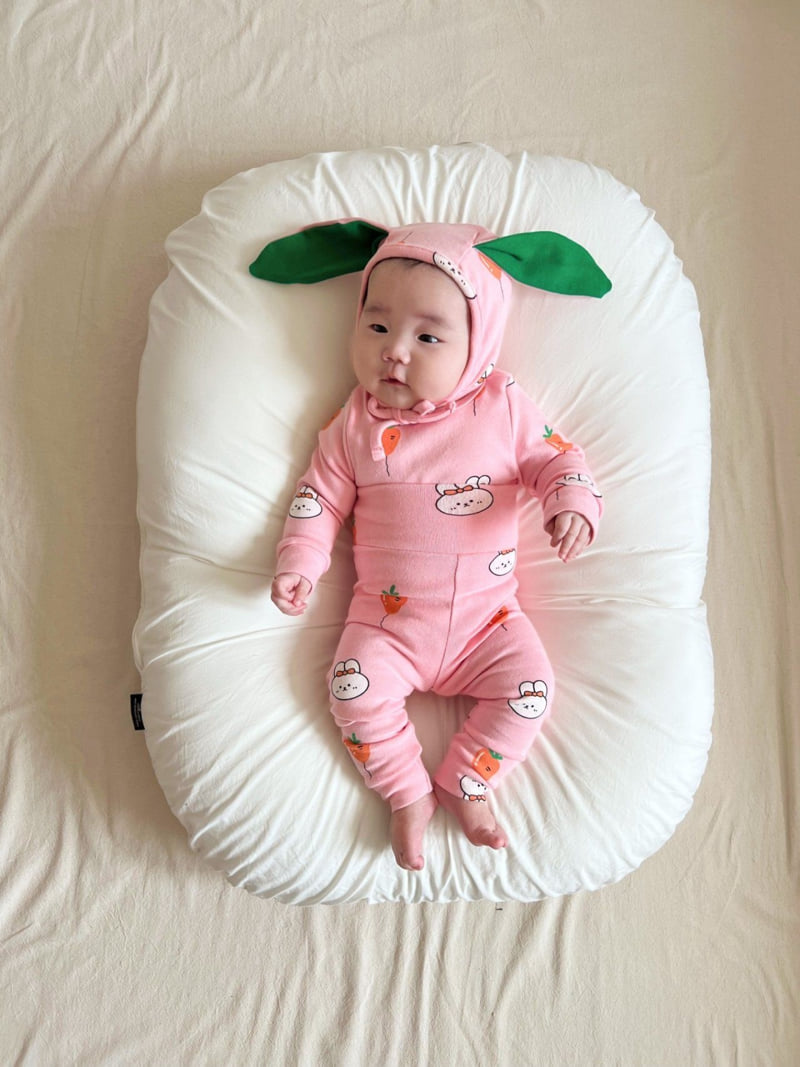 Moran - Korean Baby Fashion - #babyoutfit - Rabbit 3-Piece Suit - 4