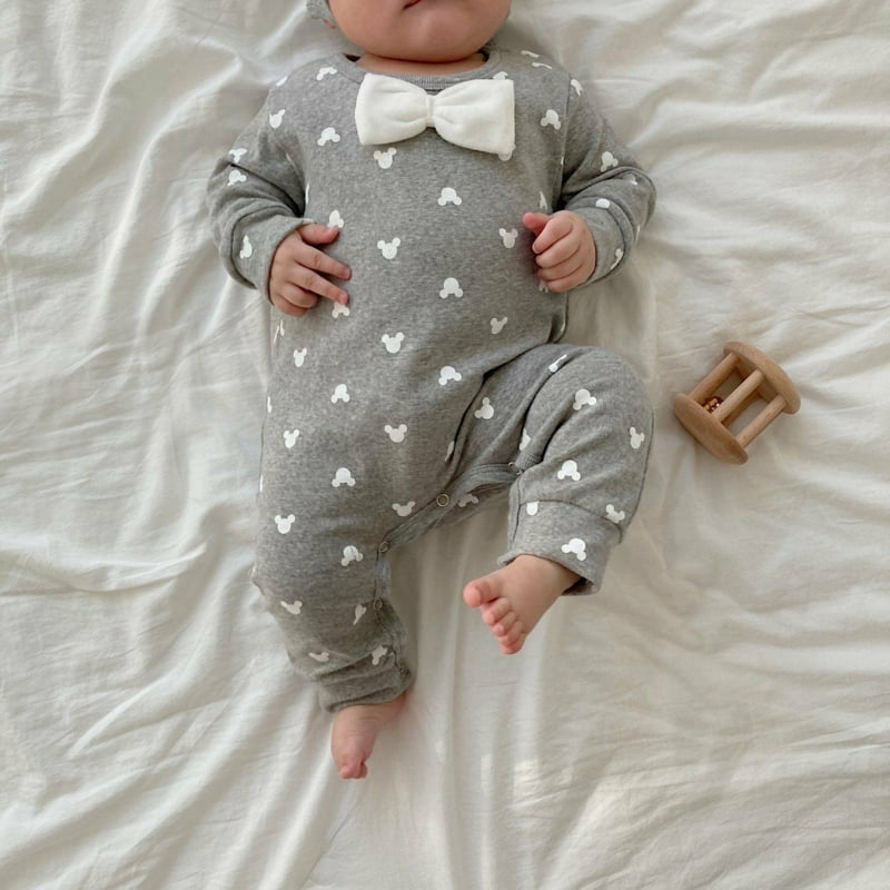 Moran - Korean Baby Fashion - #babywear - Bow Tie Suit Set - 6