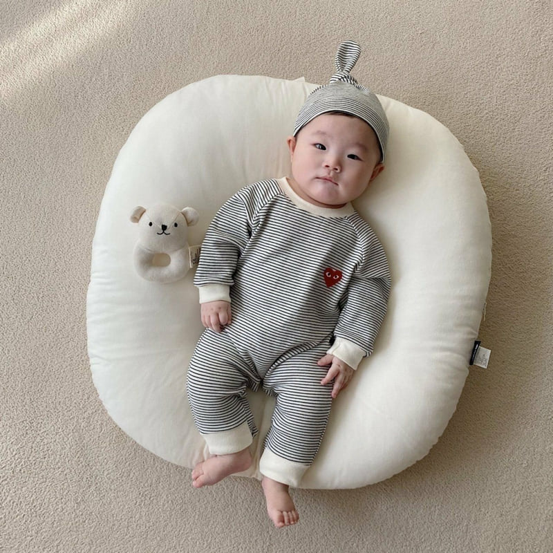 Moran - Korean Baby Fashion - #babyoutfit - Tight Suit Set - 4