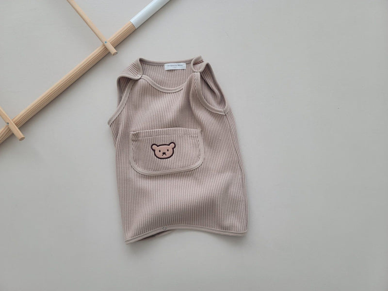 Moran - Korean Baby Fashion - #babywear - Waffle Sleep Vest - 2