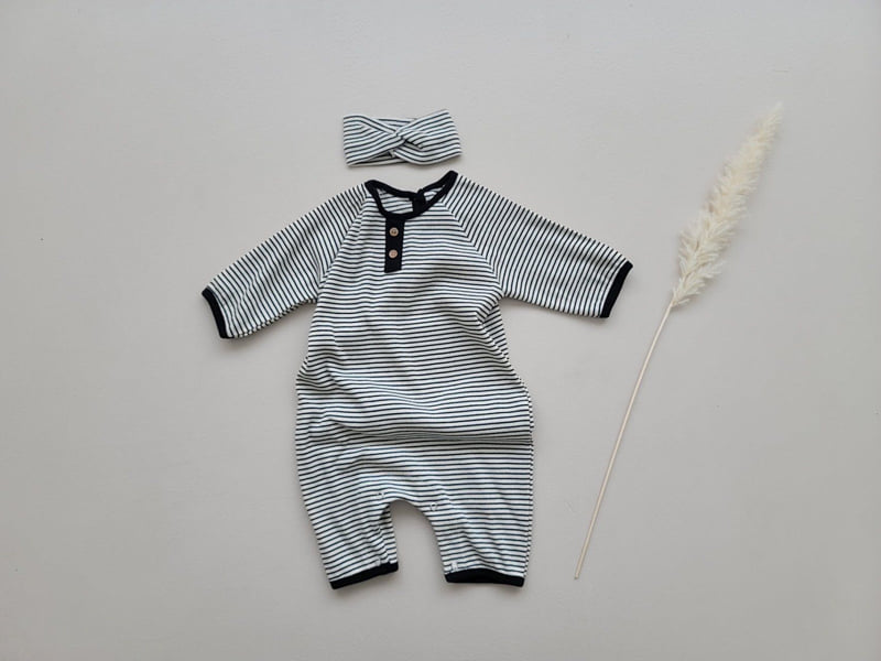 Moran - Korean Baby Fashion - #onlinebabyboutique - Button Suit Set - 8