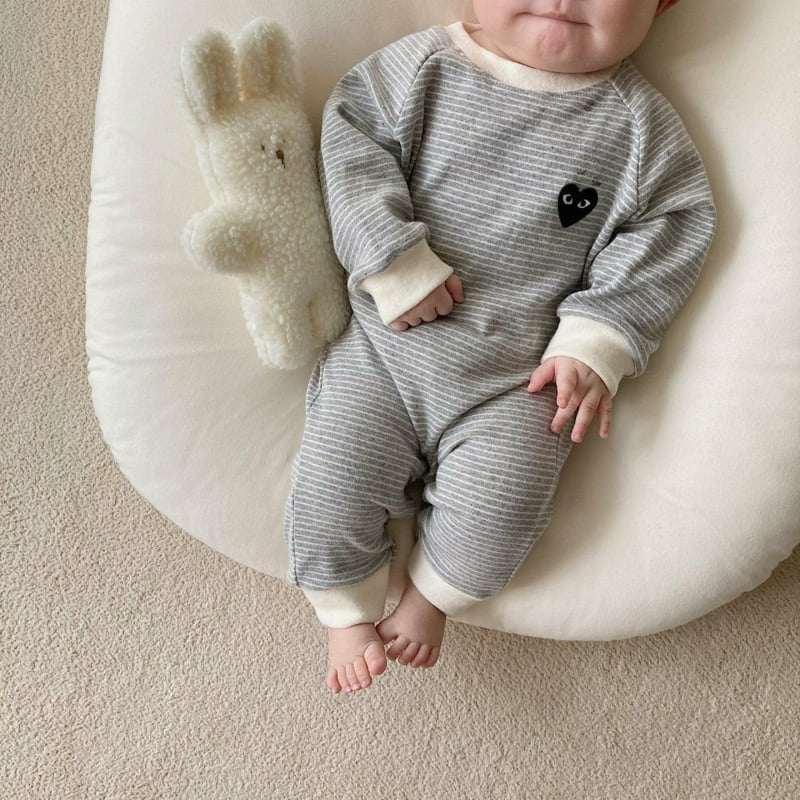 Moran - Korean Baby Fashion - #onlinebabyboutique - Tight Suit Set - 5