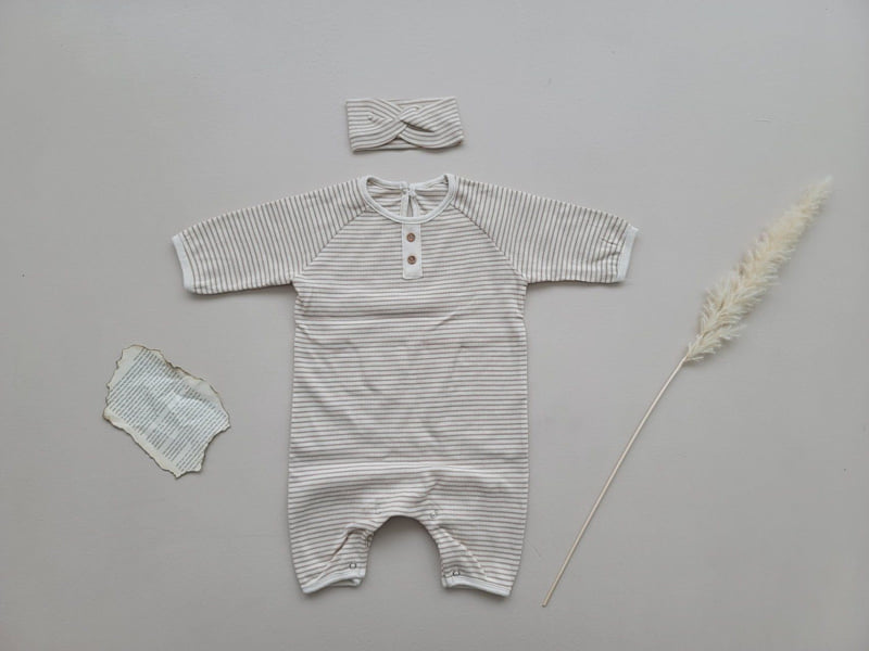Moran - Korean Baby Fashion - #onlinebabyshop - Button Suit Set - 9