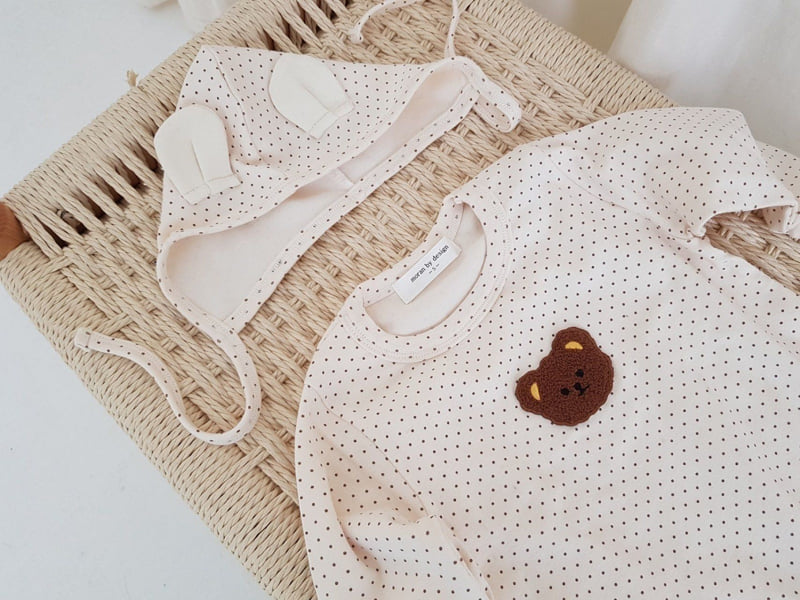 Moran - Korean Baby Fashion - #onlinebabyshop - Bear Suit Set - 11
