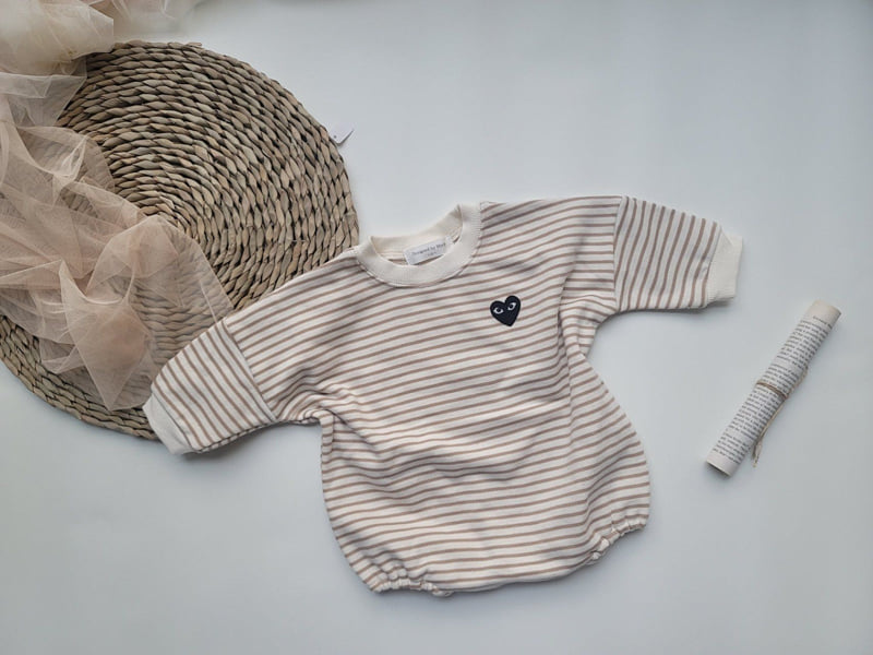 Moran - Korean Baby Fashion - #onlinebabyshop - Basic Heart Suit - 9