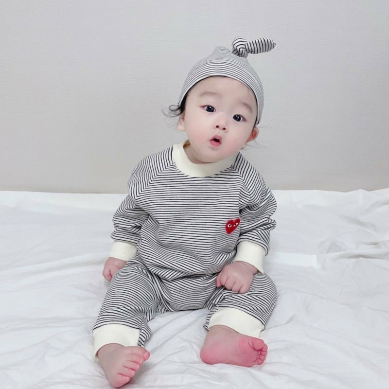Moran - Korean Baby Fashion - #onlinebabyshop - Tight Suit Set - 6