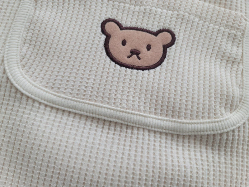 Moran - Korean Baby Fashion - #smilingbaby - Waffle Sleep Vest - 5