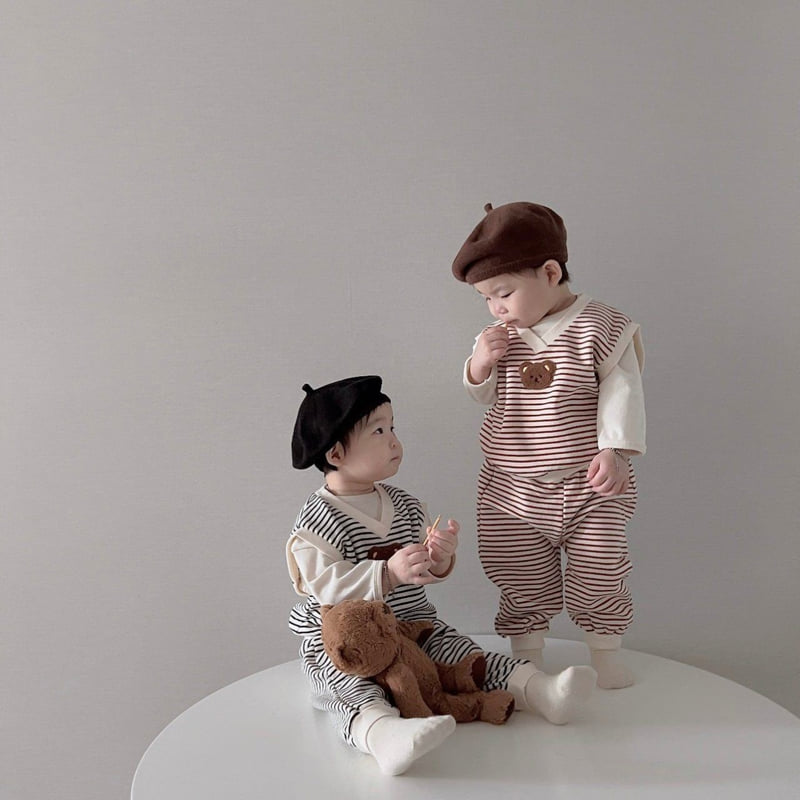 Moran - Korean Children Fashion - #Kfashion4kids - Mane Bear Set - 7