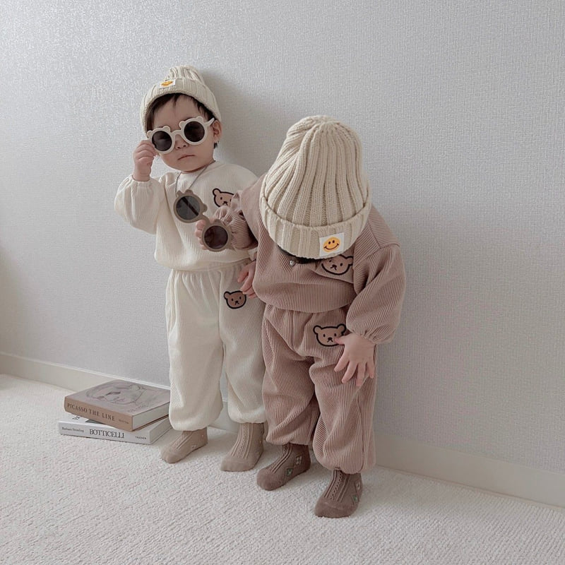 Moran - Korean Children Fashion - #childofig - Knit Bear Set - 7
