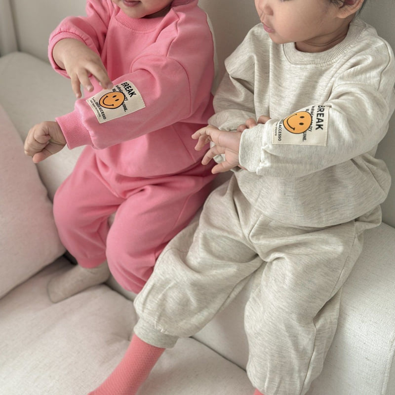 Moran - Korean Children Fashion - #childrensboutique - Smile Patch Set - 2