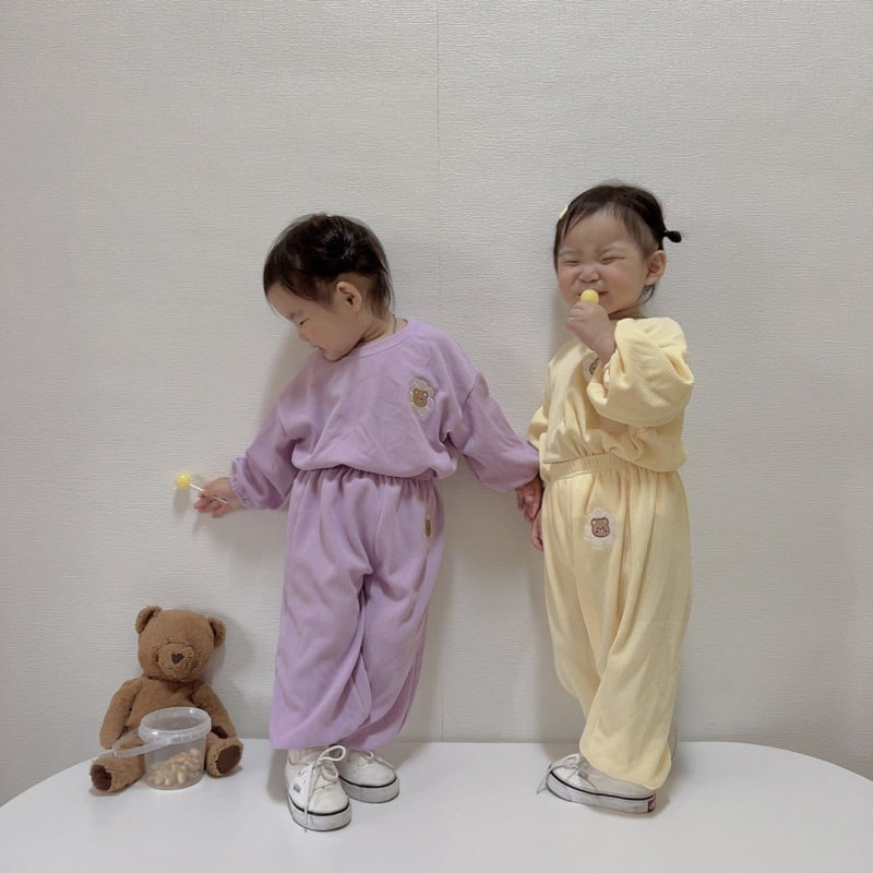 Moran - Korean Children Fashion - #designkidswear - Daisy Bear Set - 6