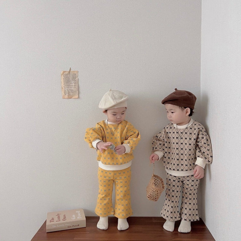 Moran - Korean Children Fashion - #designkidswear - Ribbon Bootcut Set - 2