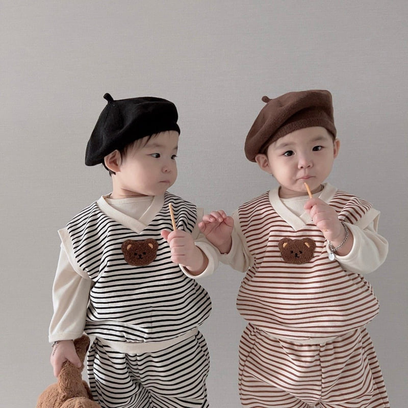 Moran - Korean Children Fashion - #designkidswear - Mane Bear Set