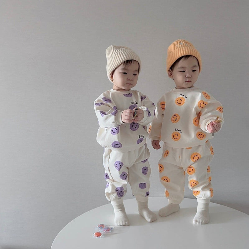 Moran - Korean Children Fashion - #designkidswear - Vintage Smile Set - 6