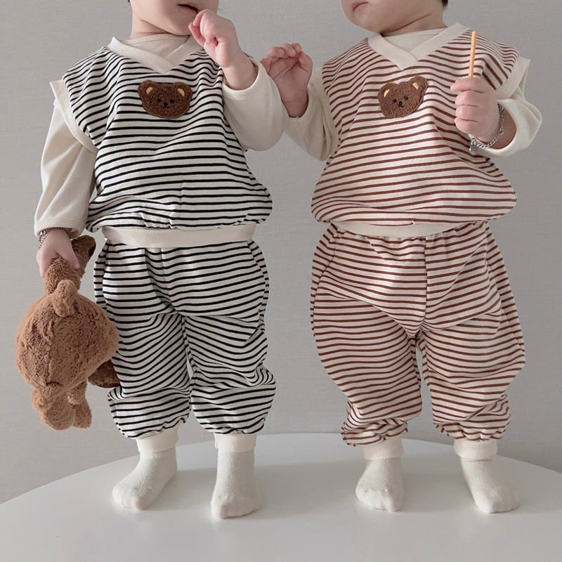 Moran - Korean Children Fashion - #discoveringself - Mane Bear Set - 2