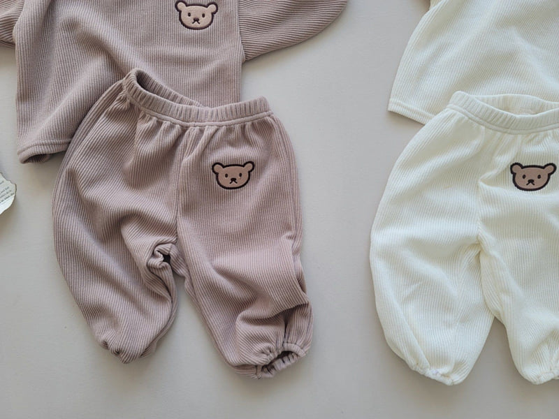 Moran - Korean Children Fashion - #fashionkids - Knit Bear Set - 11