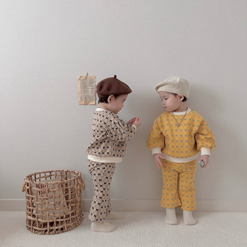 Moran - Korean Children Fashion - #discoveringself - Ribbon Bootcut Set - 4